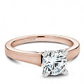 Maharaja Collection Round Diamond Semi-Mount Engagement Ring in 18K White Gold (1.25ct center, 0.04tw)