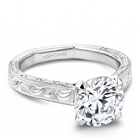 Maharaja Collection Atelier 2ctw Semi-Mount Engagement Ring in 18K White Gold
