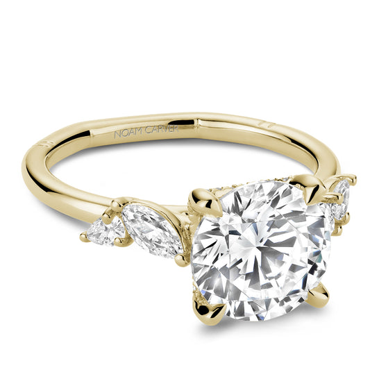 Maharaja Collection Marquise, Pear, and Round Diamond Engagement Ring in 14K Yellow Gold (2.93tcw)