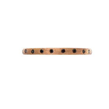 Maharaja Collection Round Diamond Wedding Band in 18K Rose Gold (0.22ctw)