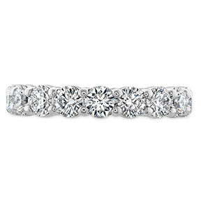 Maharaja Collection Hearts On Fire Signature 7 Stone Band with 0.70ct Round G/H Vs2 Diamonds in 14K White Gold