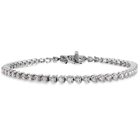 Maharaja Collection Round Diamond Tennis Bracelet in 18K White Gold (6.25tcw)