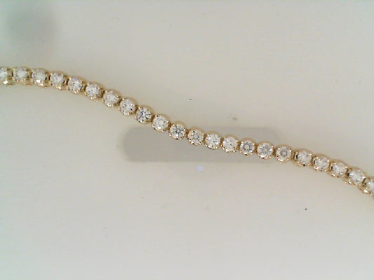 Maharaja Collection Round Diamond Tennis Bracelet in 14K Yellow Gold (3.00ctw)