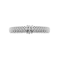 Maharaja Collection Round Diamond Panorama Flex'it Bracelet in 18K White Gold (0.08ct)
