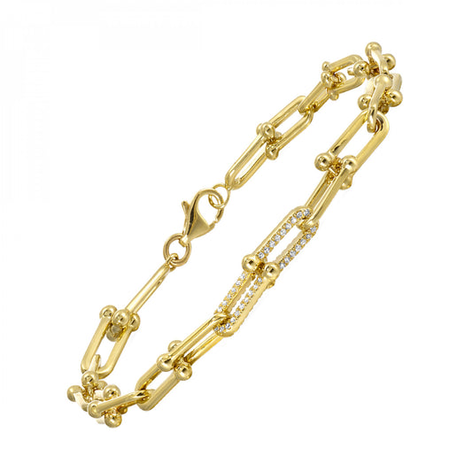 Maharaja Collection Round Diamond Bracelet in 14K Yellow Gold (0.20ctw)