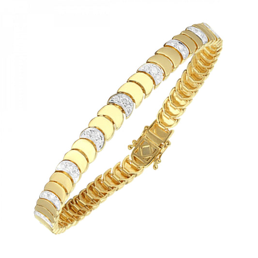 Maharaja Collection Round Diamond Bracelet in 14K Yellow Gold (0.50ctw)