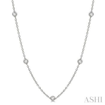 Maharaja Collection Round Diamond Necklace in 14K White Gold (2.00tw)