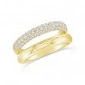 Maharaja Collection Pave Ring with 0.77ct Round Diamond in 14K Yellow Gold (0.77ct)