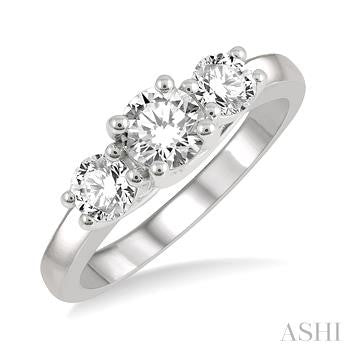Maharaja Collection Round Diamond Ring in 14K White Gold (0.25ct)