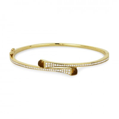 Maharaja Collection Round Diamond and Square Cushion Citrine Bracelet in 14K Yellow Gold (2.99ctw)
