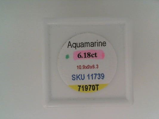 6.18ct Oval Aqua Colored Stone
