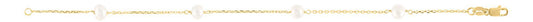 Maharaja Collection Yellow 14K Pearl Bracelet
