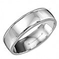 Maharaja Collection Men's White 14K Lite Band in 14K White Gold