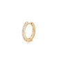 Maharaja Collection Single Diamond Pave Huggle Bracelet in 14K Gold