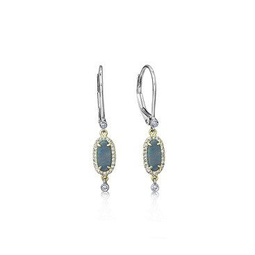 Maharaja Collection Round Diamond Earrings in 14K White Gold (0.11ct)