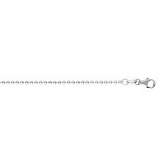 Maharaja Collection Shiny Bead Chain Necklace with Lobster Clasp in 14K White Gold (16")