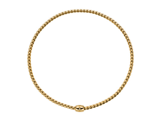 Maharaja Collection Round Diamond Stretch Necklace in 18K Yellow Gold (0.01ctw)