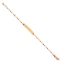 Maharaja Collection Engravable ID Children's Bracelet on D/C Long Anchor Chain in Sterling Silver