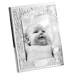 Maharaja Collection Birth Record Frame Brite Bracelet in Pewter