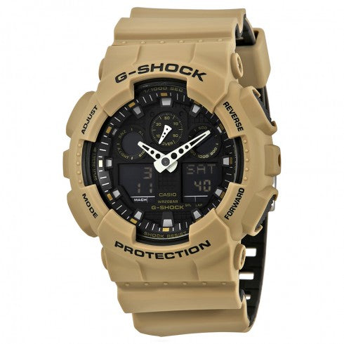 Maharaja Collection Men's Sand Beige G-Shock Sports Watch in Stainless Steel
