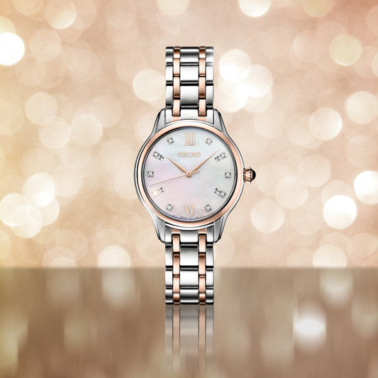 Maharaja Collection 32mm Mother of Pearl Ladies Watch with Diamonds