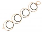 Maharaja Collection Wave Bracelet in Rose Gold Dark Brown Polvere