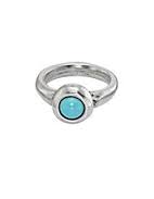 Maharaja Collection Ring with Murano Glass in 15 Micro Silver Coating