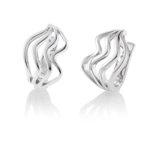 Maharaja Collection Lady's Sterling Silver Earrings