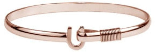 Maharaja Collection 4mm 7" All Rose Color Titanium Hook Bracelet in Titanium
