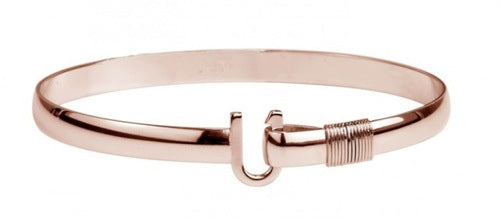 Maharaja Collection Round Titanium Hook Bracelet in Rose Color
