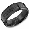 Maharaja Collection Black Ceramic & Fiber Inlay Torque Ring in 6mm Size 10 (weight)