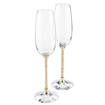 Maharaja Collection Golden Champagne Glasses Set