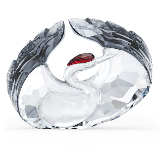 Maharaja Collection Dancing Crane Bracelet in Blue Sapphire and Diamond Swirl 14K White Gold