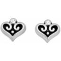 Maharaja Collection Heart Mini Post Earrings