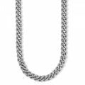 Maharaja Collection Curb Chain Necklace in Silver
