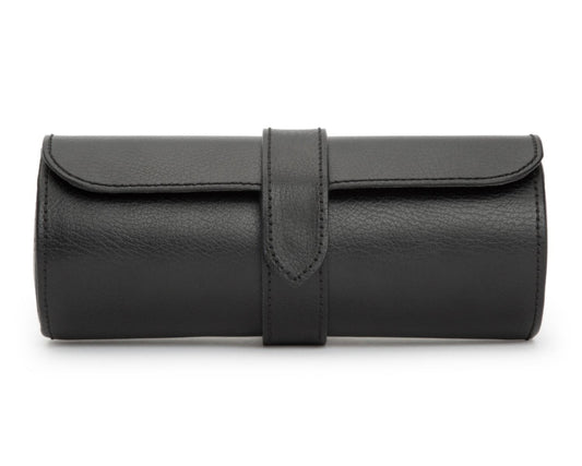 Maharaja Collection Blake Triple Watch Roll with Capsule in Black and Grey