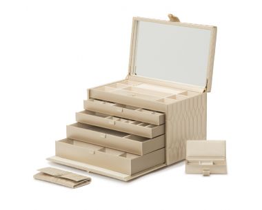 Maharaja Collection Extra Large Jewelry Case in Ivory