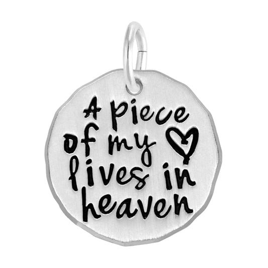 Maharaja Collection Heart-Shaped Charm Pendant Necklace in Sterling Silver