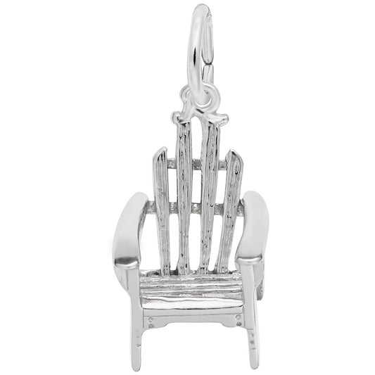 Maharaja Collection Adirondack Chair Charm in Sterling Silver