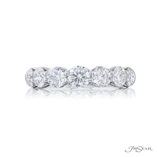 JB Star Round Diamond Shared Prong Band in Platinum (1.85ctw)