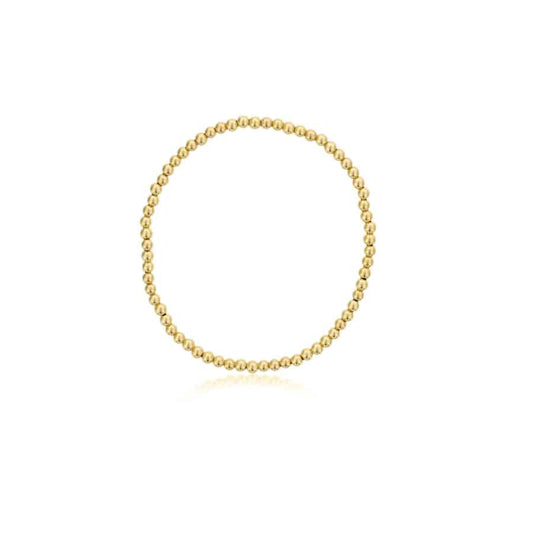 Maharaja Collection 3MM Gold Filled Beaded Bracelet in Gold Filled