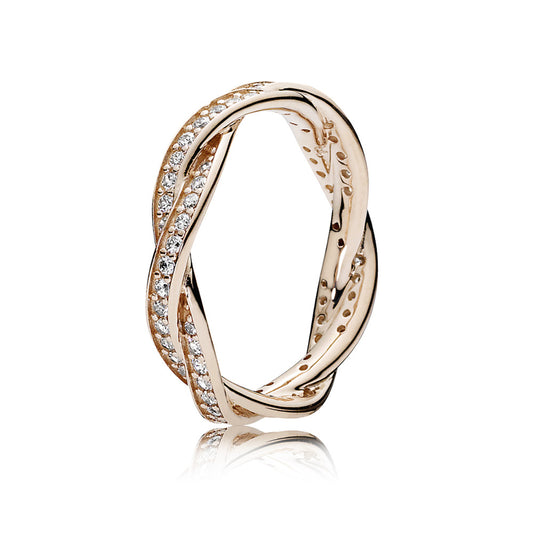 Maharaja Collection Twisted Lines Ring in Sterling Silver