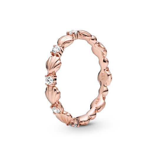 Maharaja Collection Sparkling Seashell Band Ring