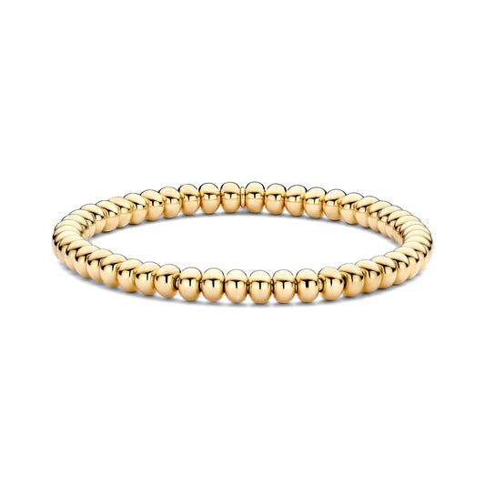 Maharaja Collection Beaded Stretch Bracelet in 18K Yellow Gold