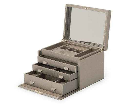 Maharaja Collection Palermo Large Jewelry Box in Pewter