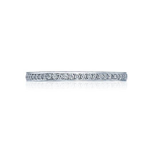 Maharaja Collection Tacori Dantela Pavé Diamond Wedding Band in 18K White Gold (0.17ct)