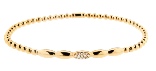 Maharaja Collection Round Diamond Element Bracelet in 18K Yellow Gold (0.08ctw)