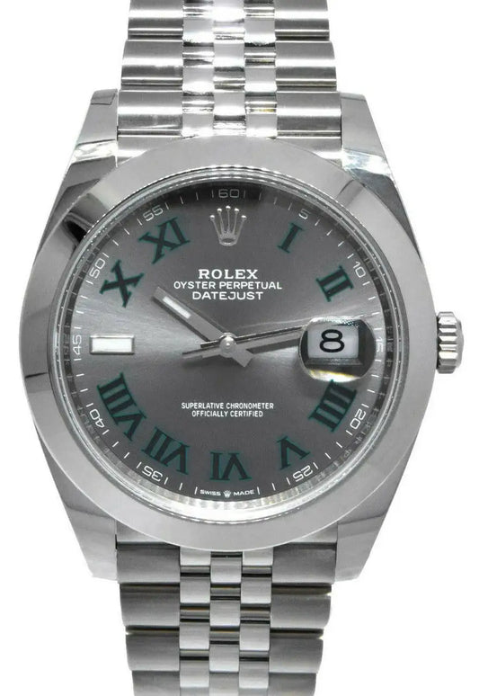 Maharaja Collection 41mm Datejust Men's Watch, Wimbledon Dial, Jubilee Bracelet in Stainless Steel