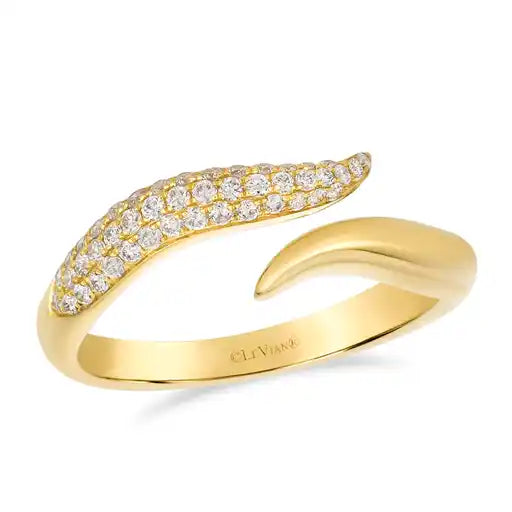 Maharaja Collection Vanilla Diamond Fashion Ring in 14K Yellow Gold (0.25ctw)