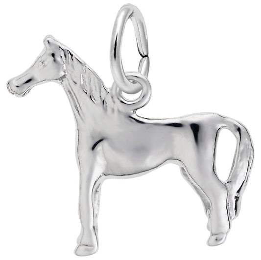 Maharaja Collection STANDING HORSE Charm in Sterling Silver